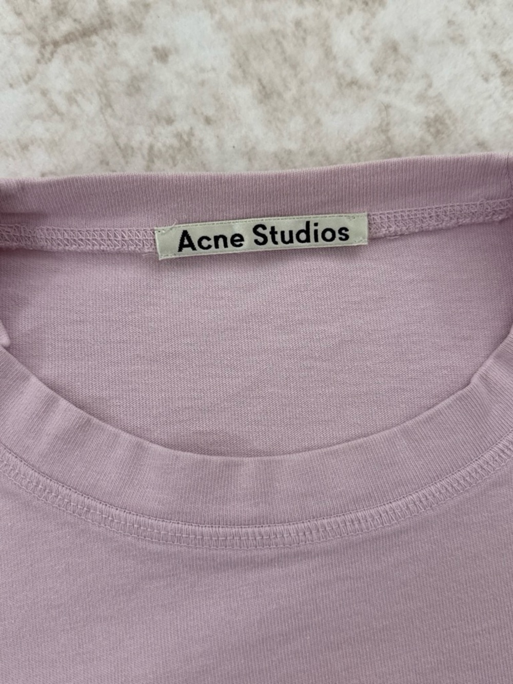 Acne Studios Lavender Crewneck Tee - Light Purple Women's Short Sleeve